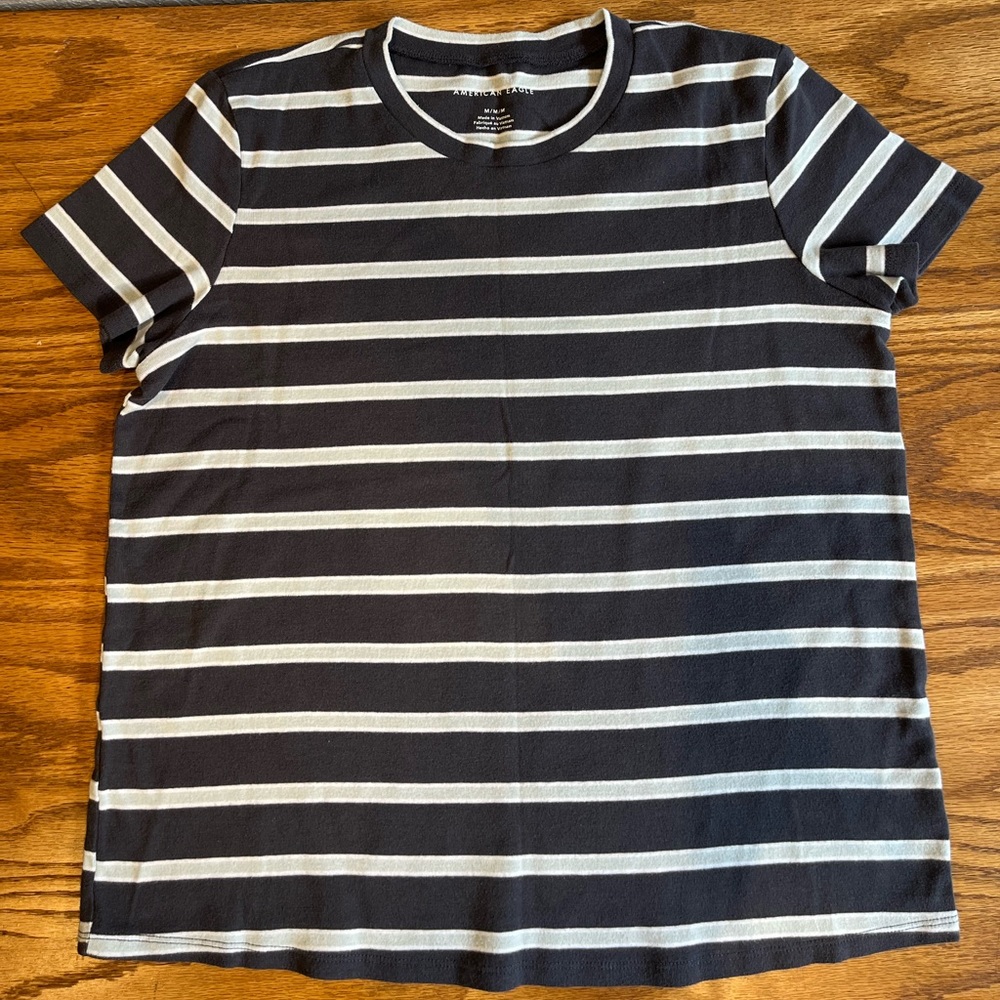 American Eagle striped shirt.